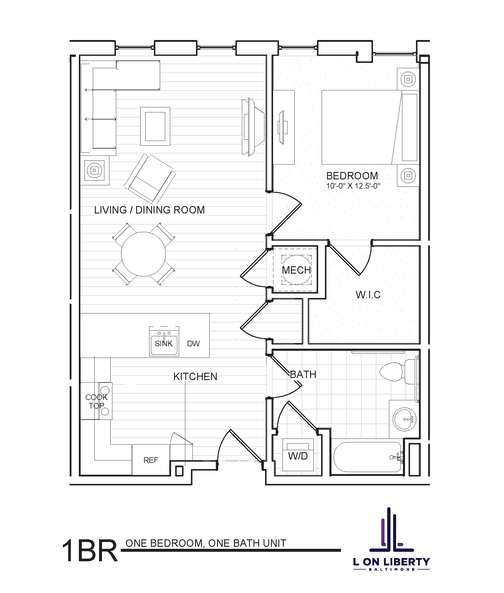 L on Liberty One Bedroom